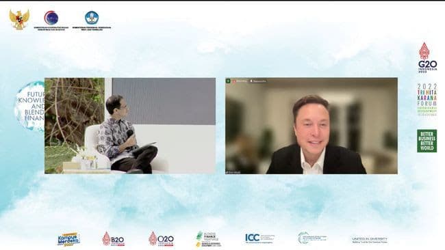 Kepada Nadiem, Elon Musk menjelaskan internet dengan kecepatan tinggi pening untuk pemerataan pendidikan di Indonesia