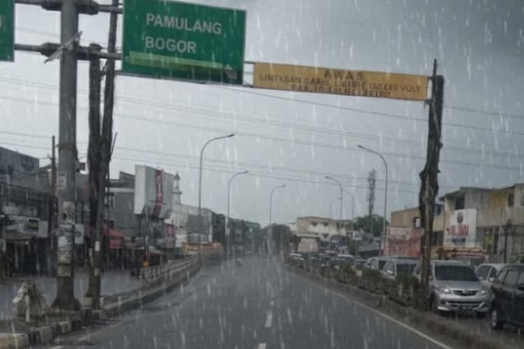 Ilustrasi hujan di daerah Ciputat, Tangerang Selatan. (Dok. Ist)